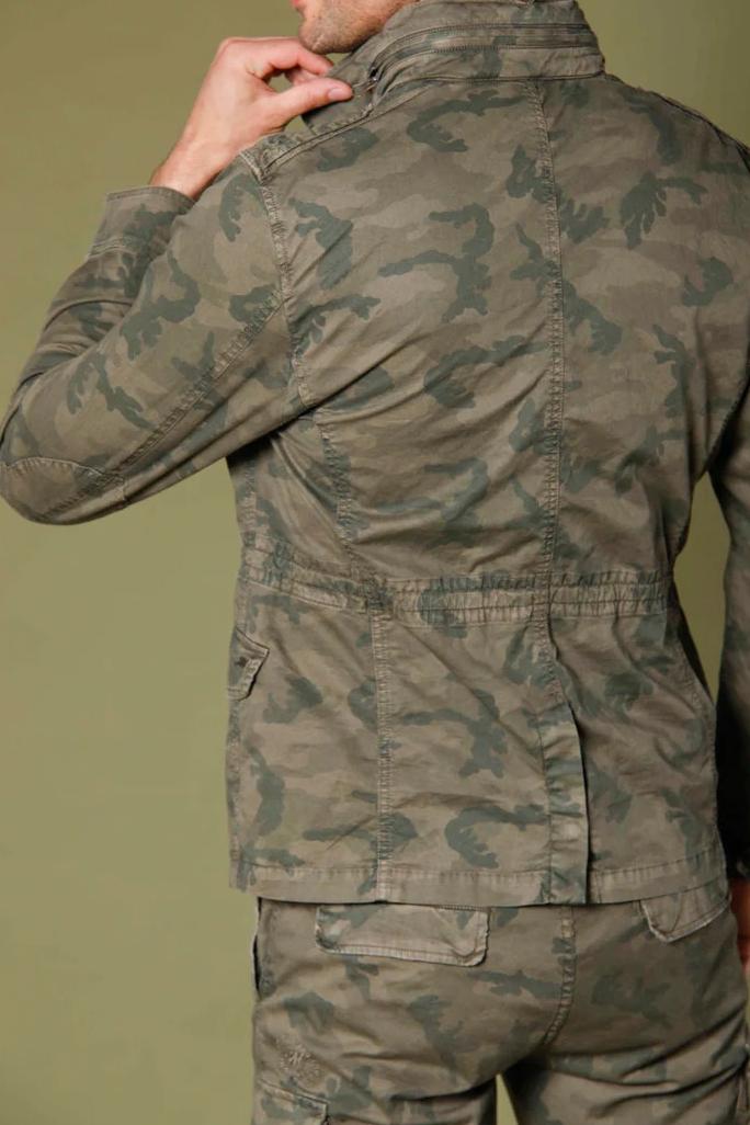 Men's Cotton Twill Camouflage Dark Green Jacket