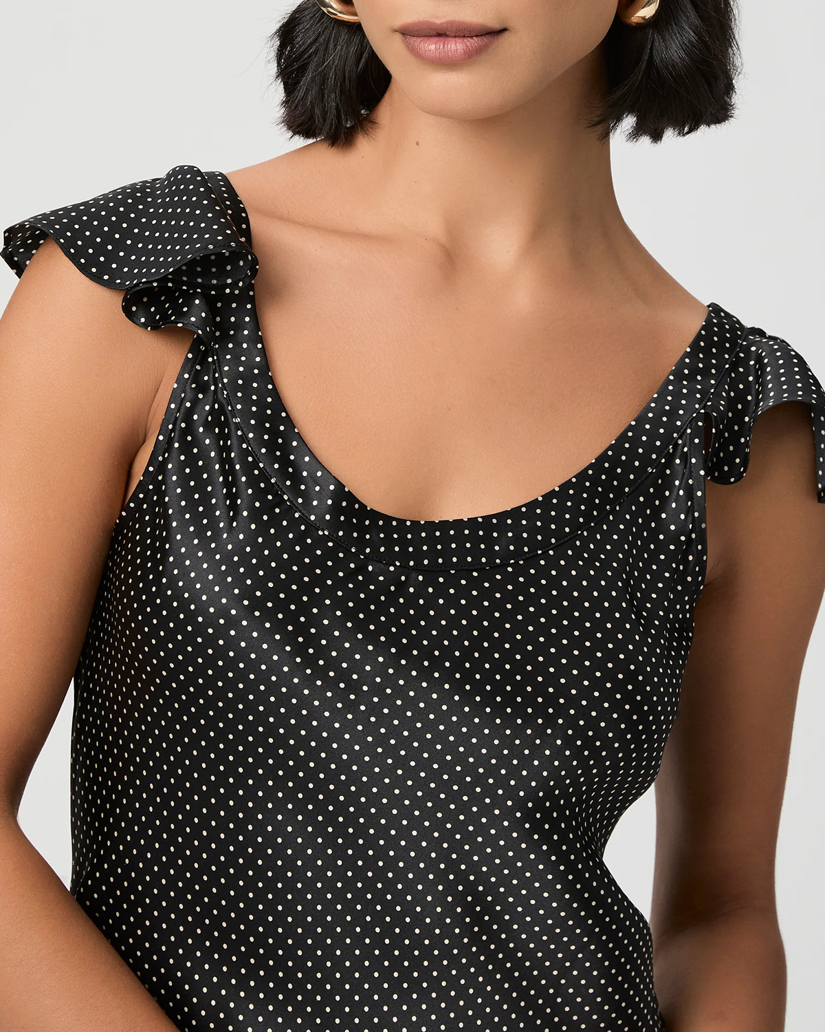 Black And Gray Geometric Print Sleeveless Midi Dress