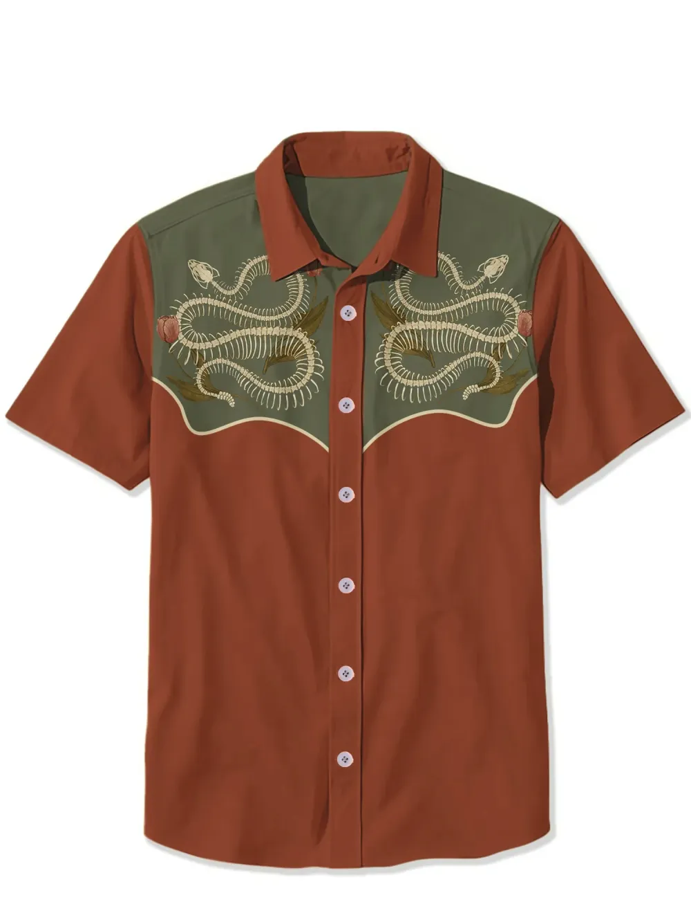 Snake Bones And Tulips Shirt