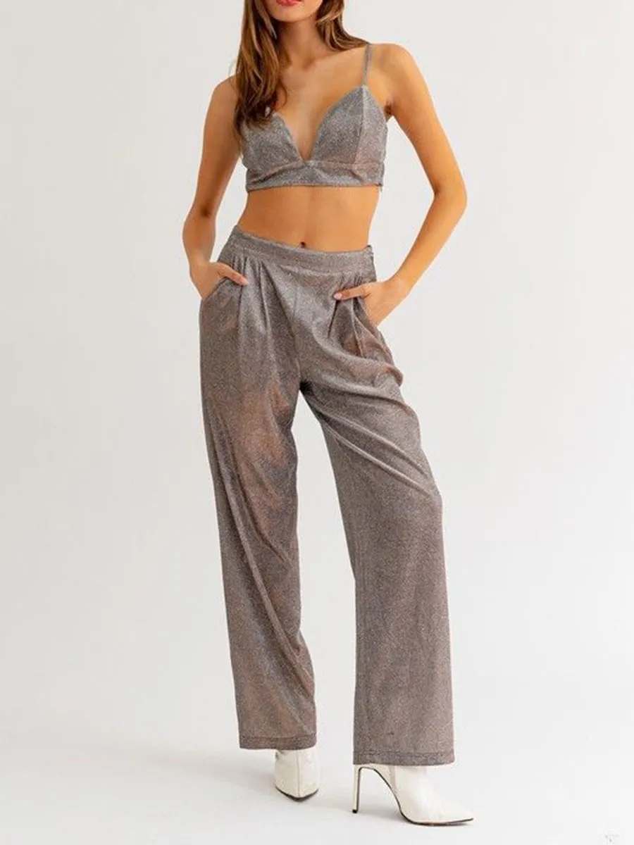Shine Party Girls Wide Leg Pants