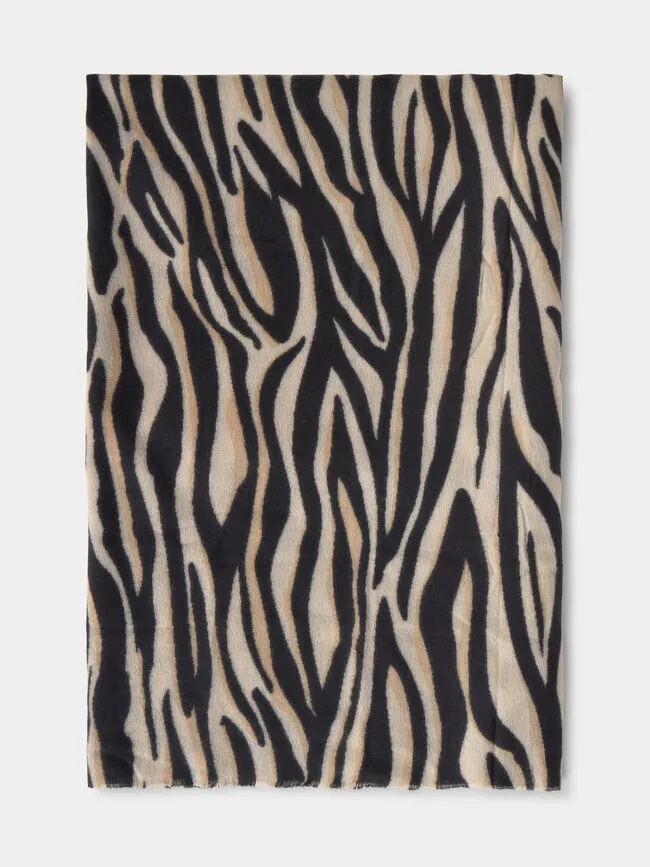 Black And White Scarf