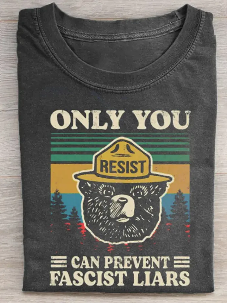 Vintage Smokey The Resist Bear Unisex T-Shirt