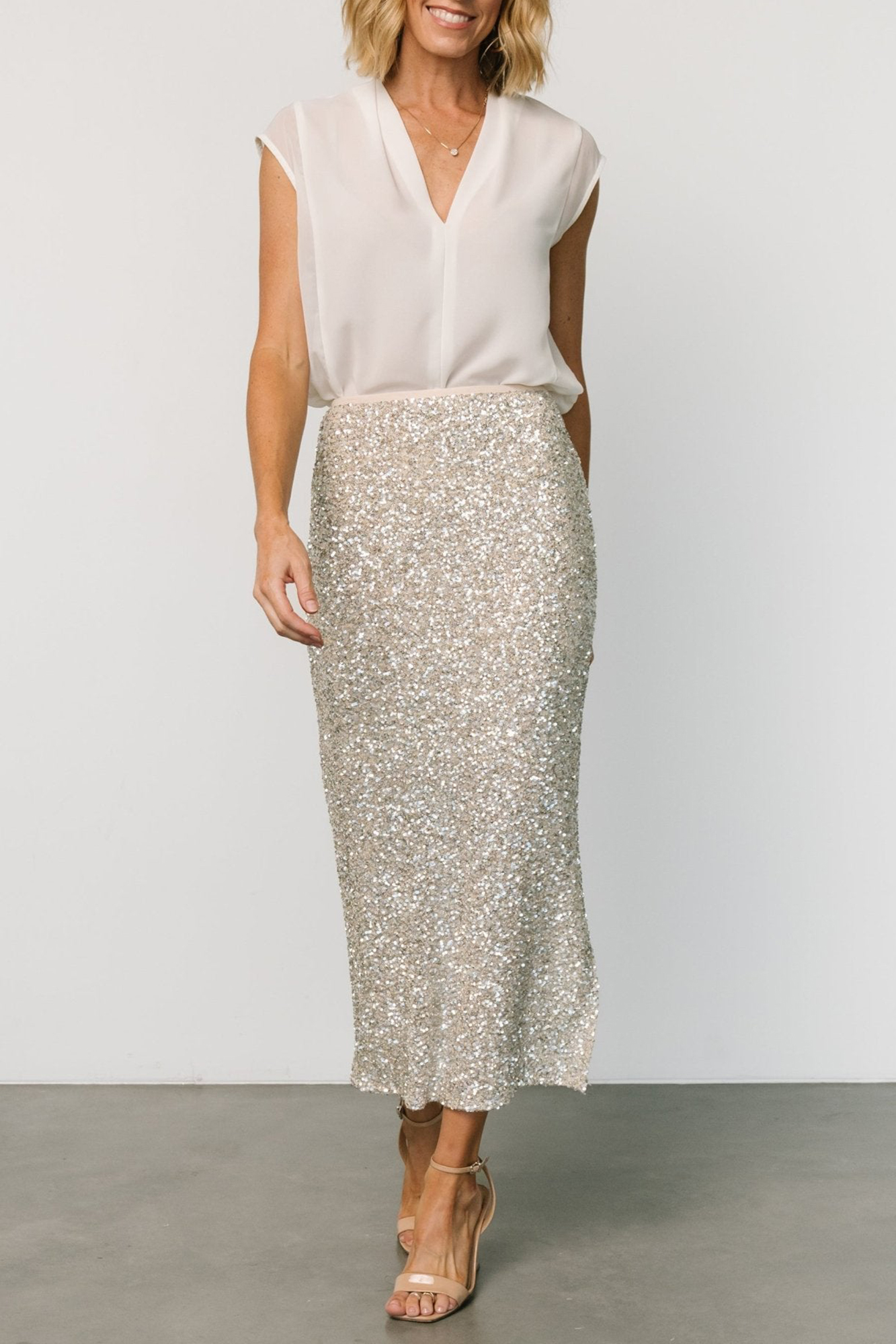 High-End Comfortable Sequin Skirt
