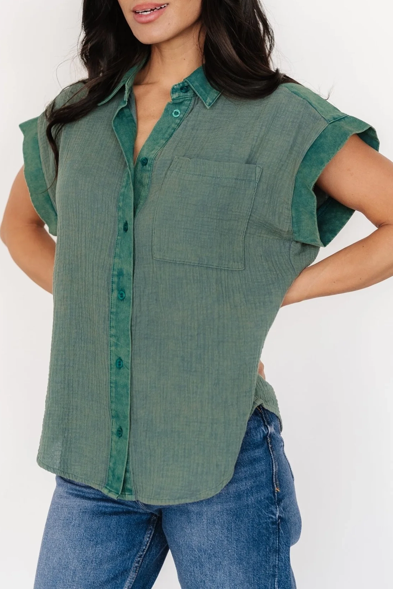 Daily Soft And Breathable Turn-Down Collar Shirt
