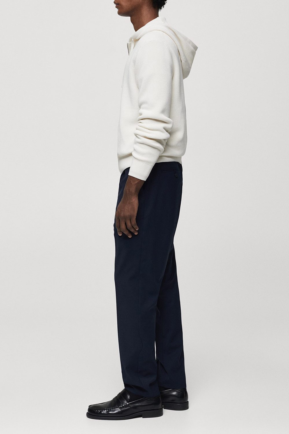 Hooded Knit Sweatshirt