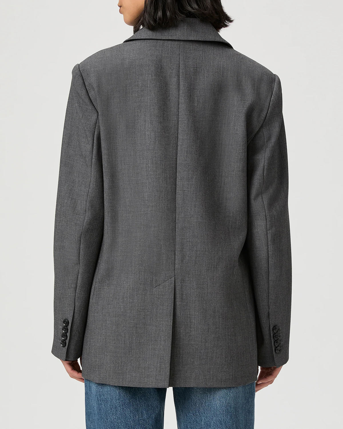 Gray Versatile Oversized Blazer
