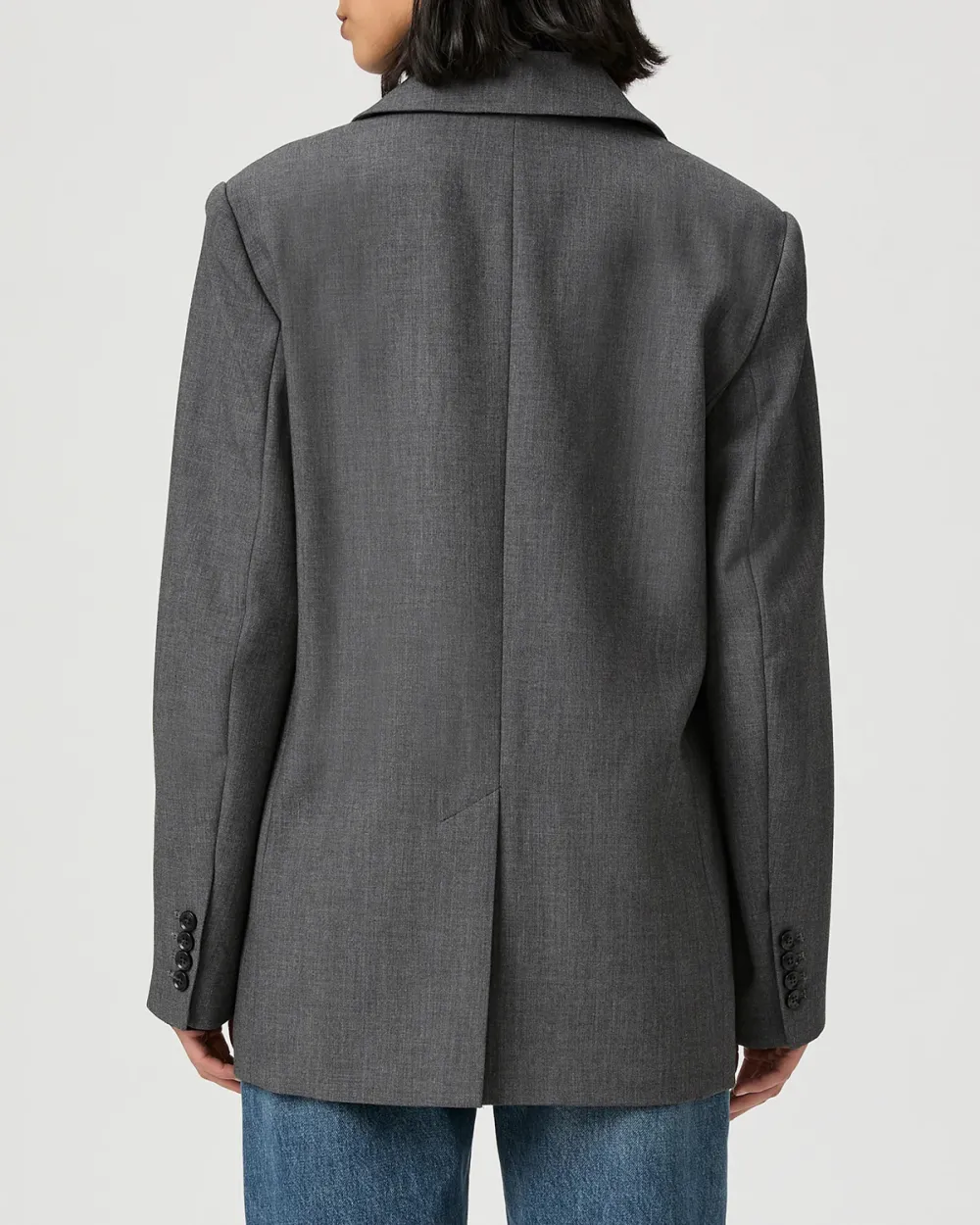 Gray Versatile Oversized Blazer
