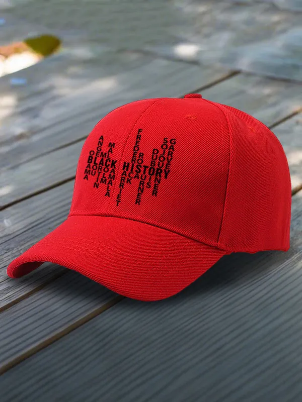Black History Baseball Cap