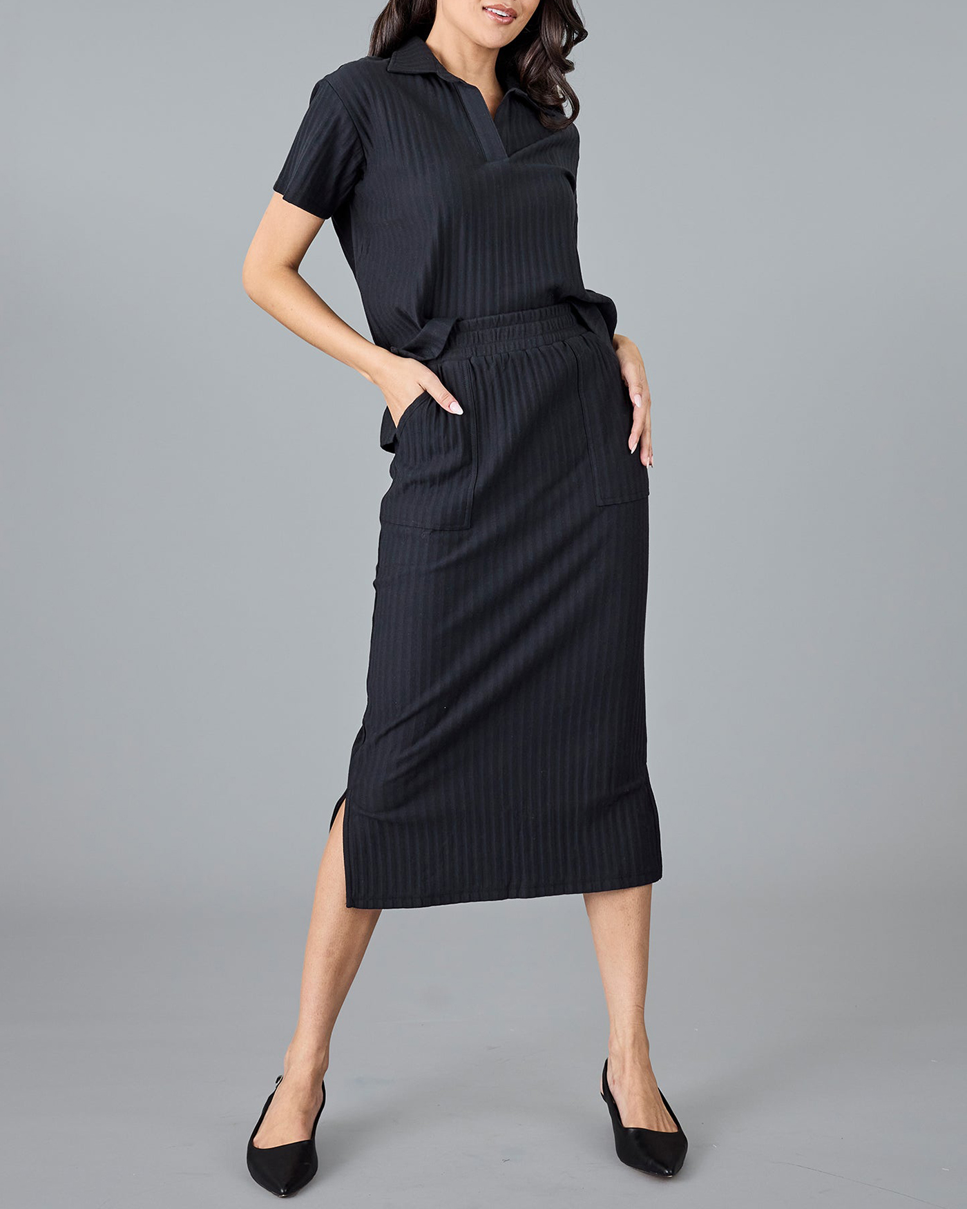 Black Midi Skirt