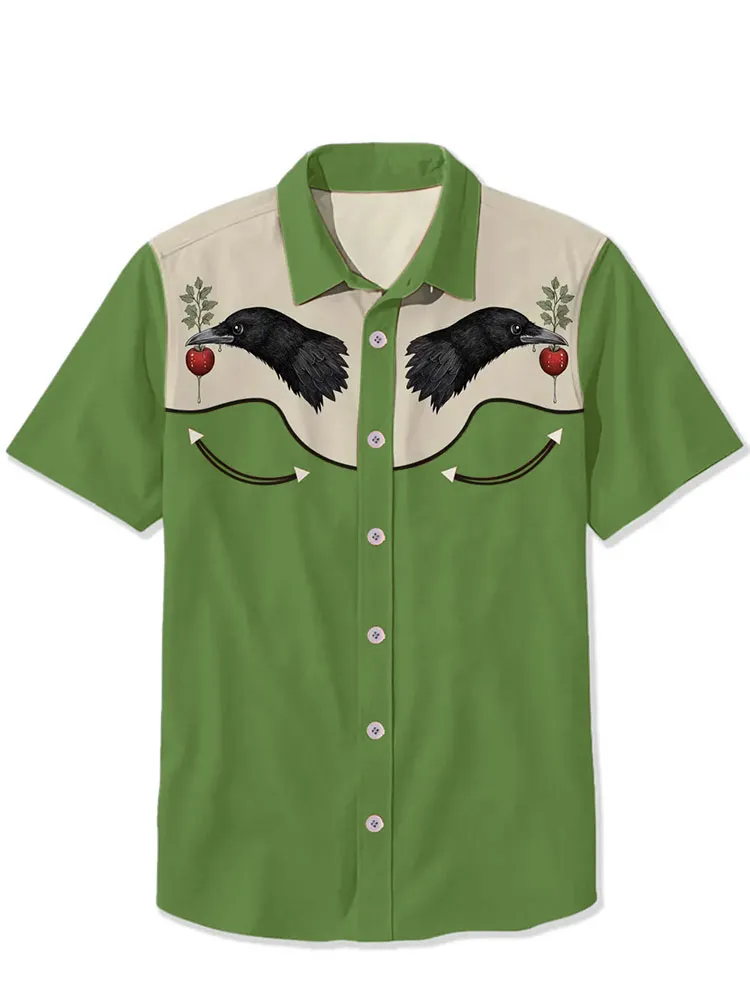 Crow And Red Fruit Shirt