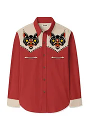 Men's Retro Bat Long Sleeves Shirt