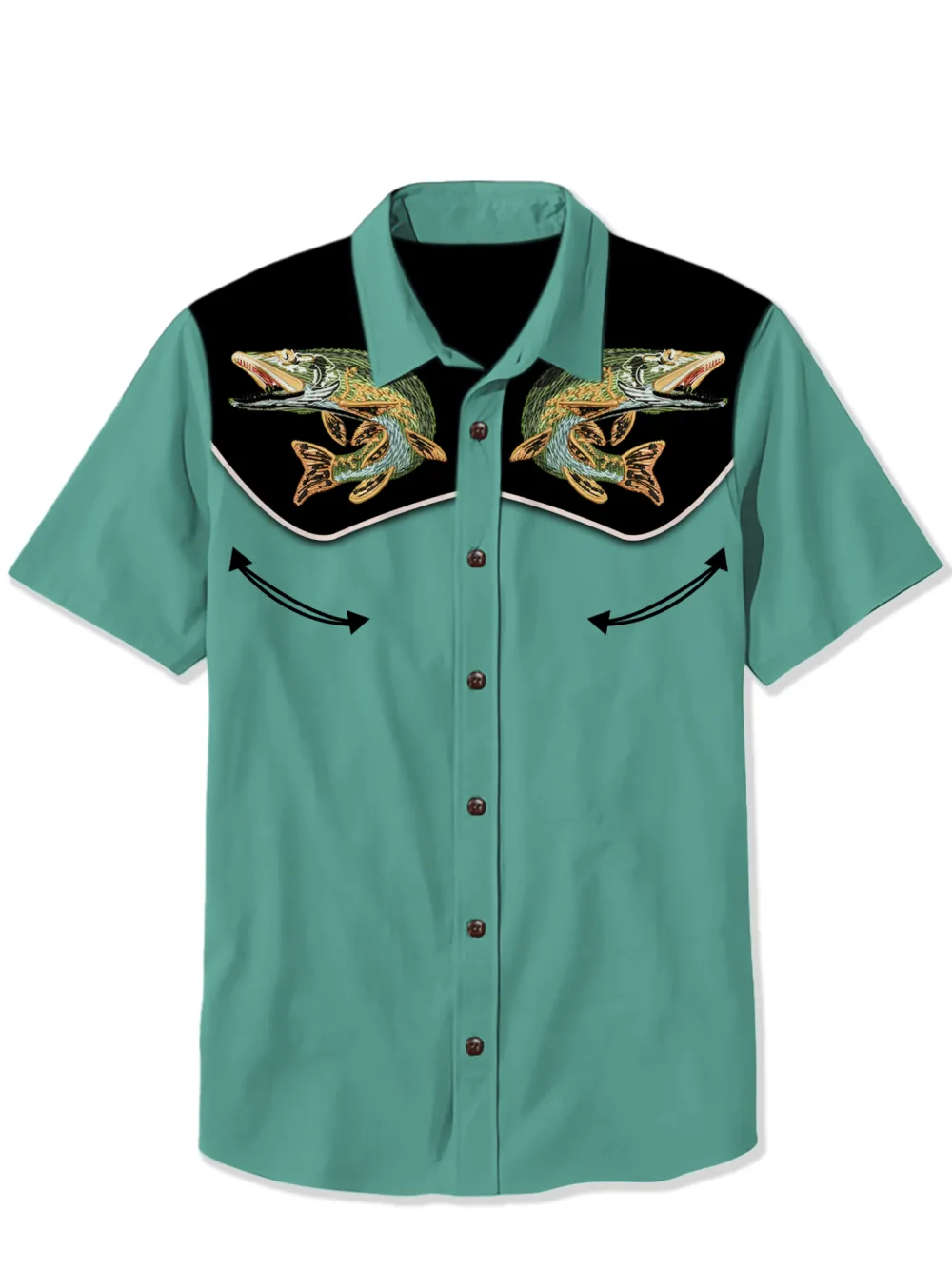 Retro Big Fish Sea Life Shirt