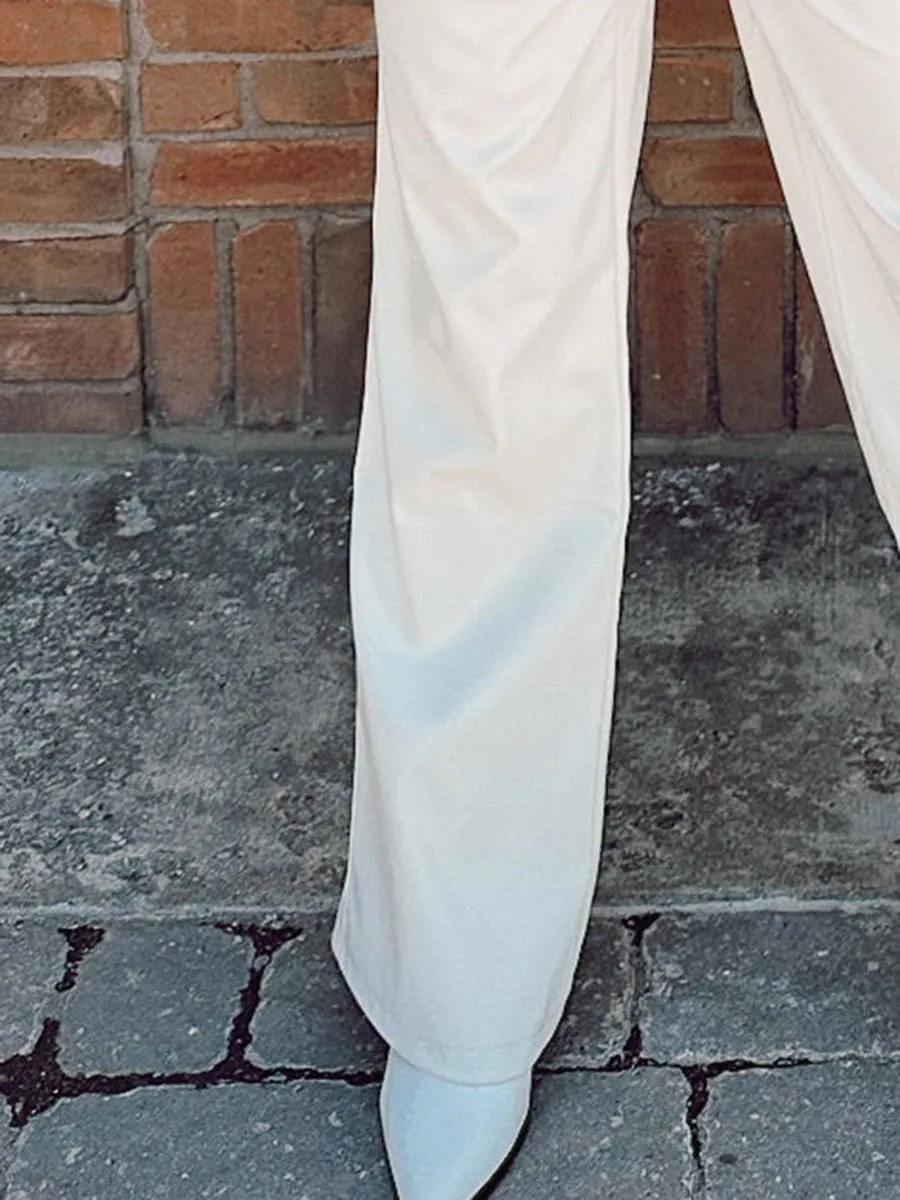Women's White Flared Jeans