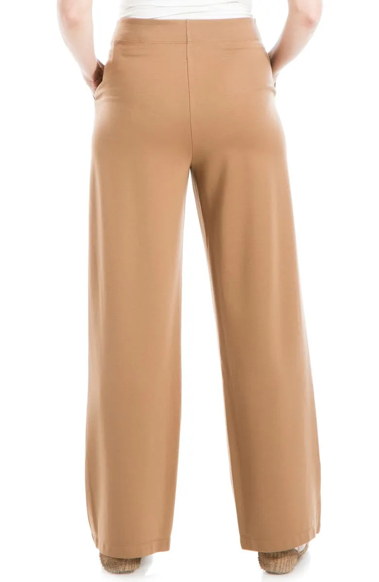 Easy Wide Leg Ponte Knit Pants