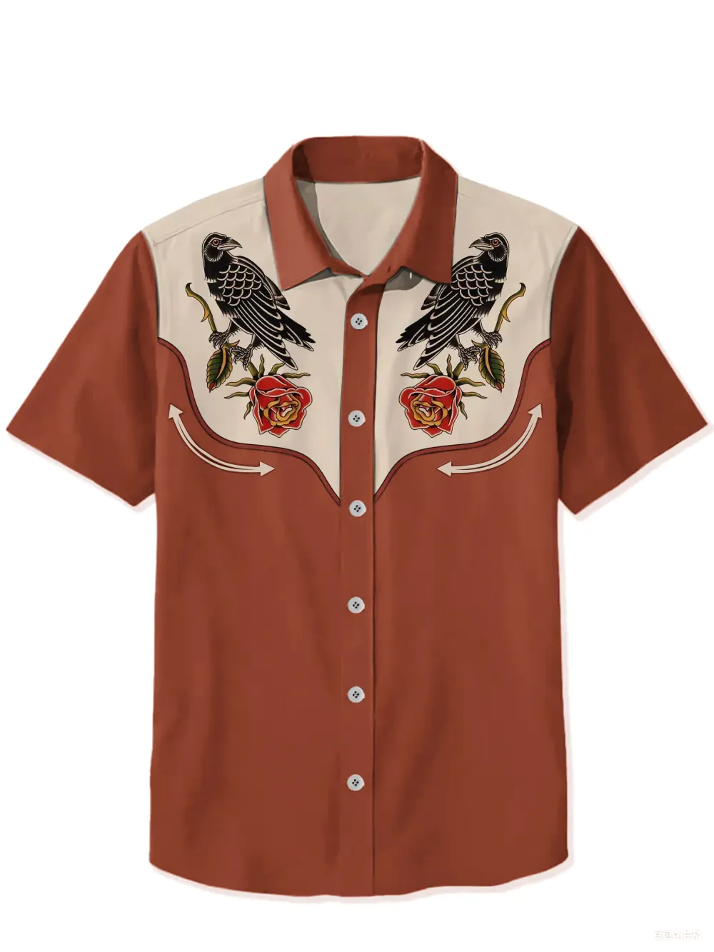 Crow And Flower Shirt