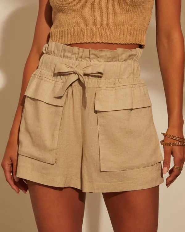 Linen Pocketed Shorts