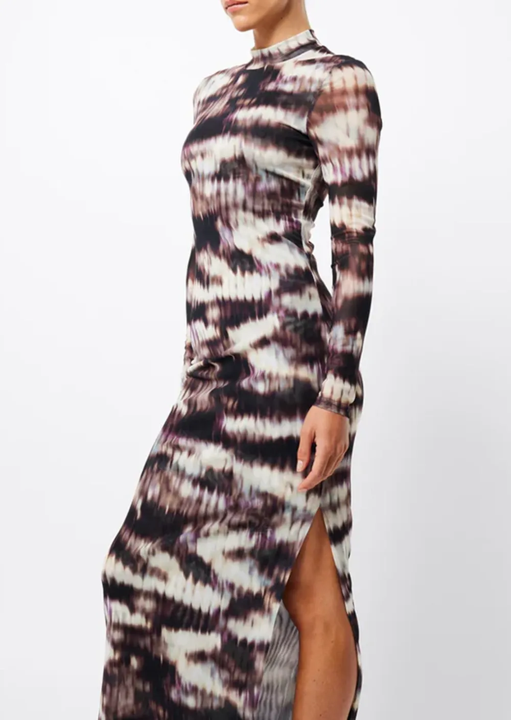 Tie Dye Long Sleeved Maxi Dress