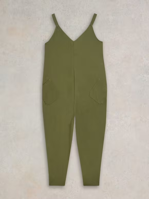 Jersey V Neck Jumpsuit