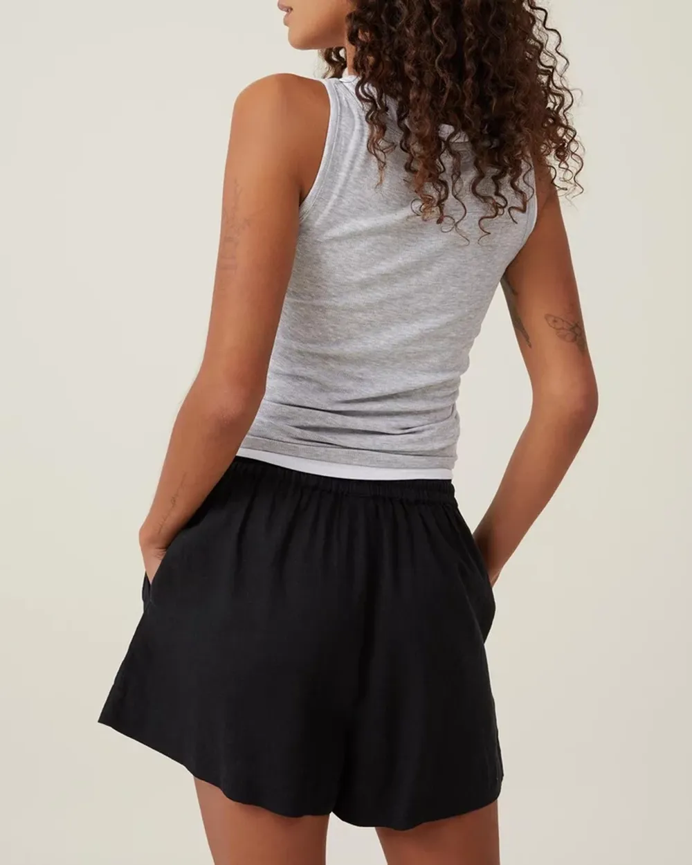 Casual Rolled-Up Shorts