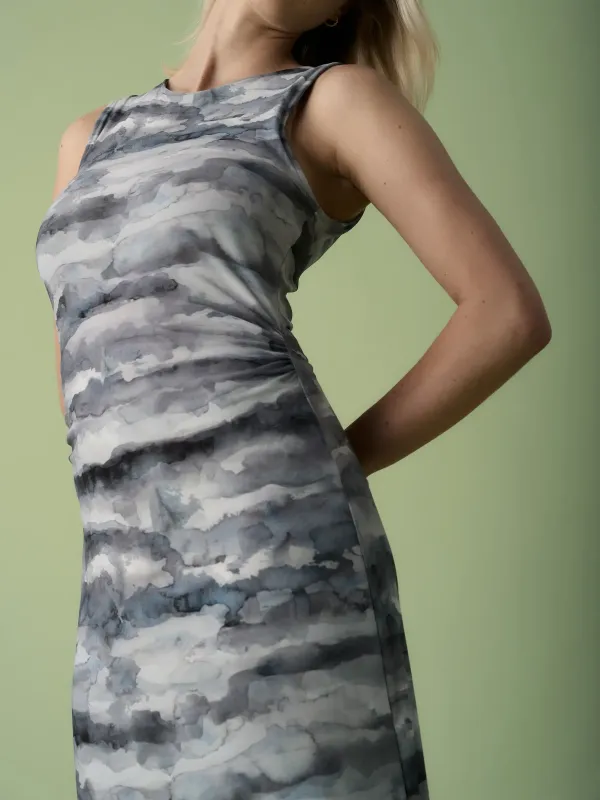 Midnight Cloud Mesh Dress