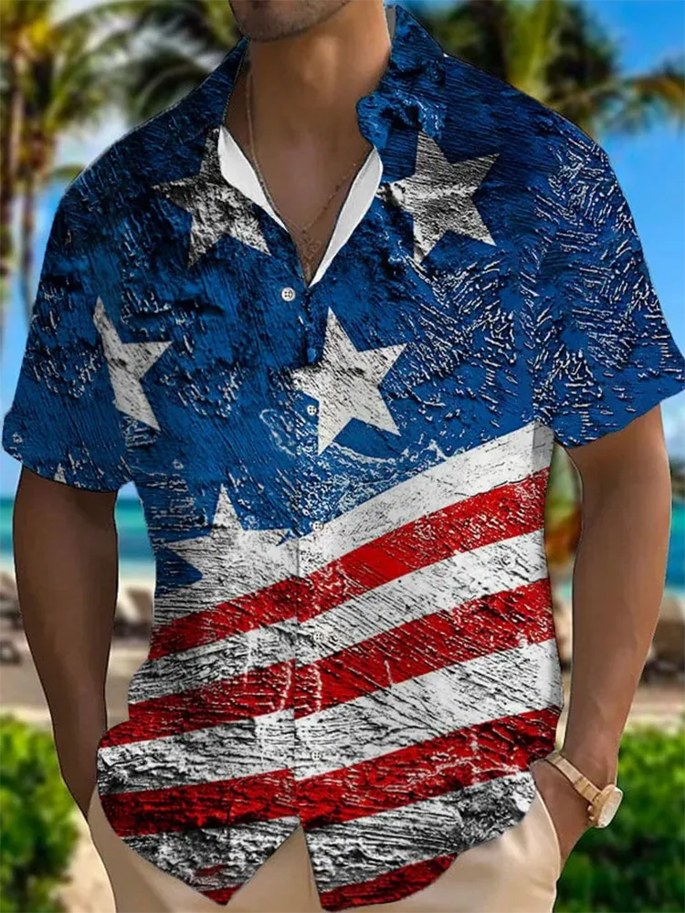 Men's Independence Day Printed Shirt