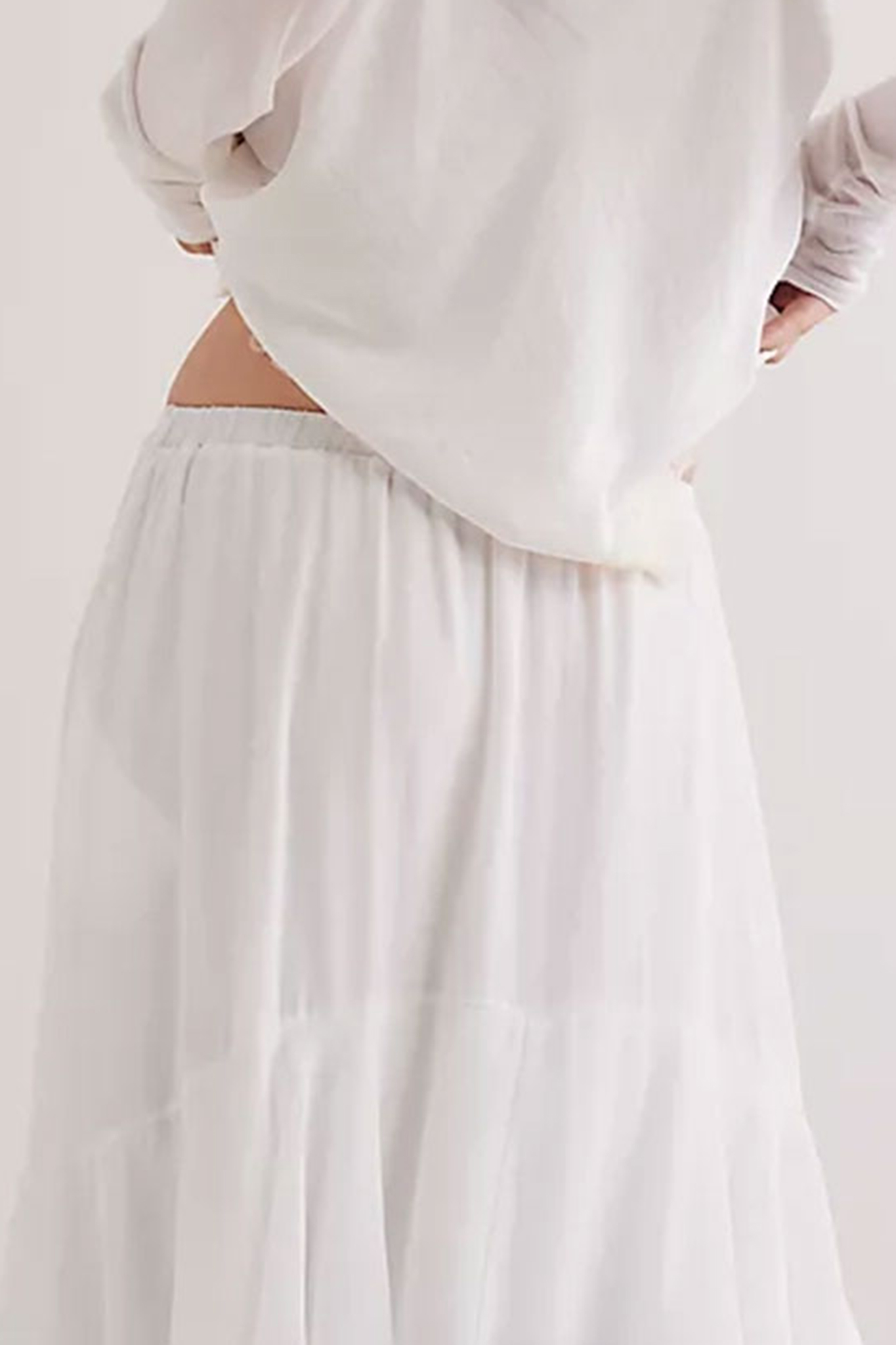 Ruffled Tiered Maxi Skirt