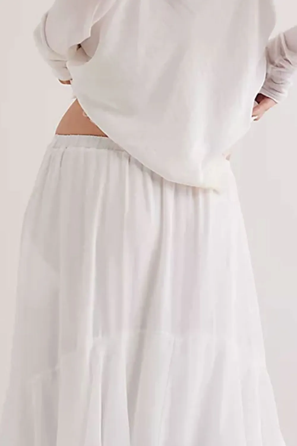 Ruffled Tiered Maxi Skirt