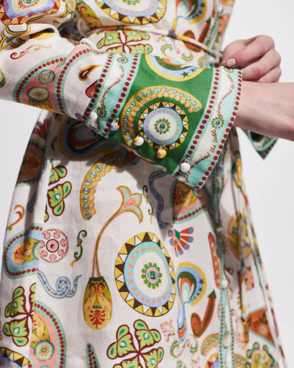 Bell Sleeve Waist Shirt Dress