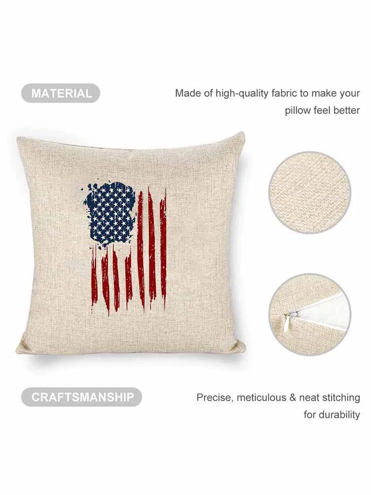 National Flag Printed Throw Pillow