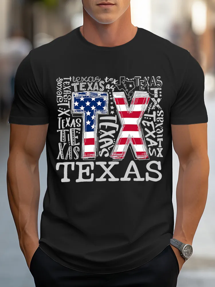 Men'S Texas Short Sleeves T-Shirt