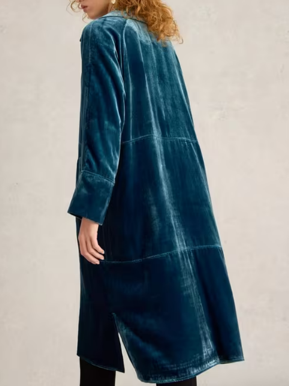 Velvet Duster Coat