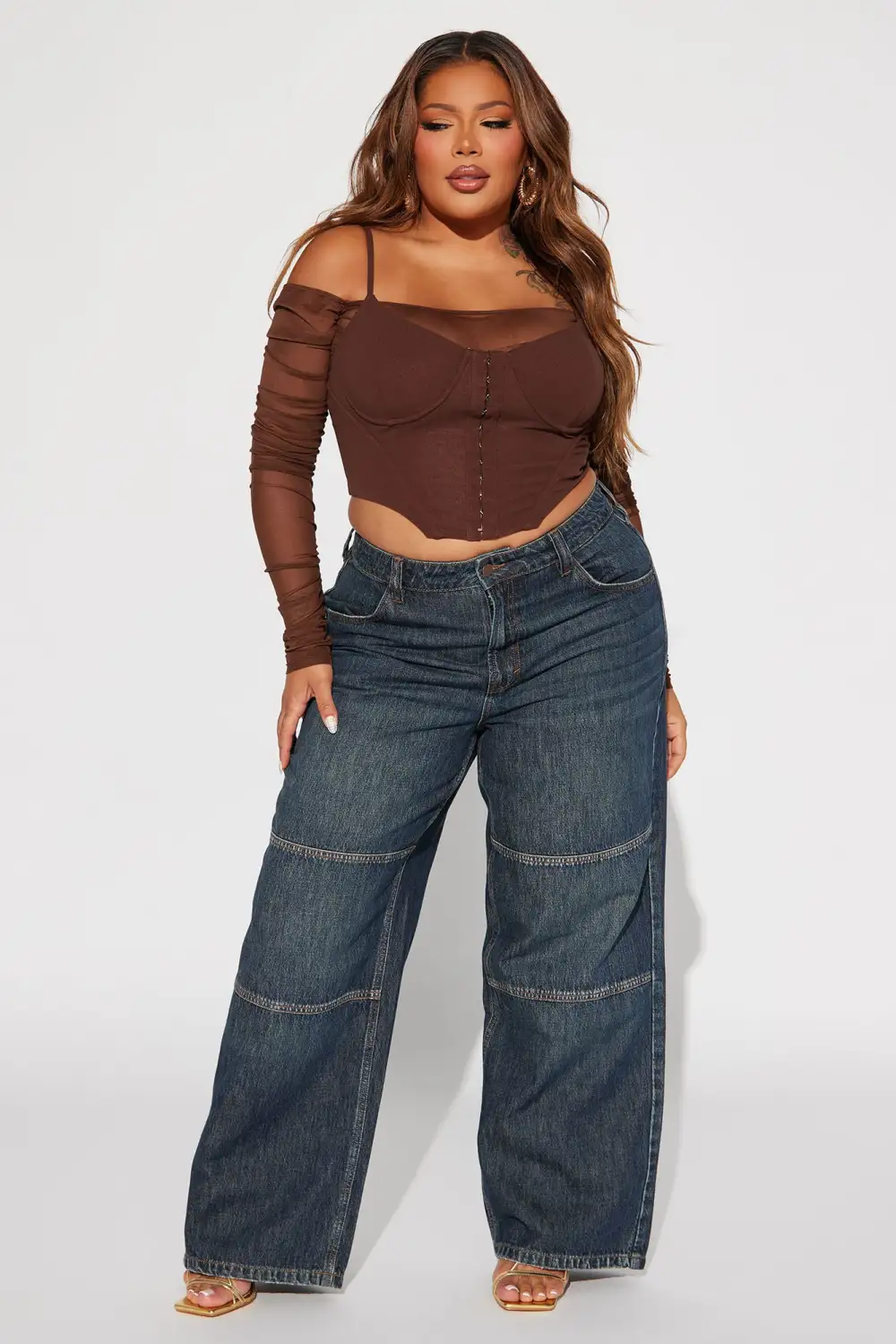 Evelyn Corset Top - Chocolate