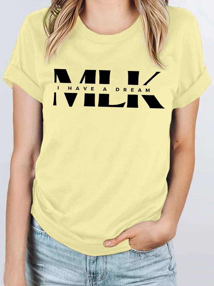 Women'S Round-Neck T-Shirt Mlk I Have A Dream