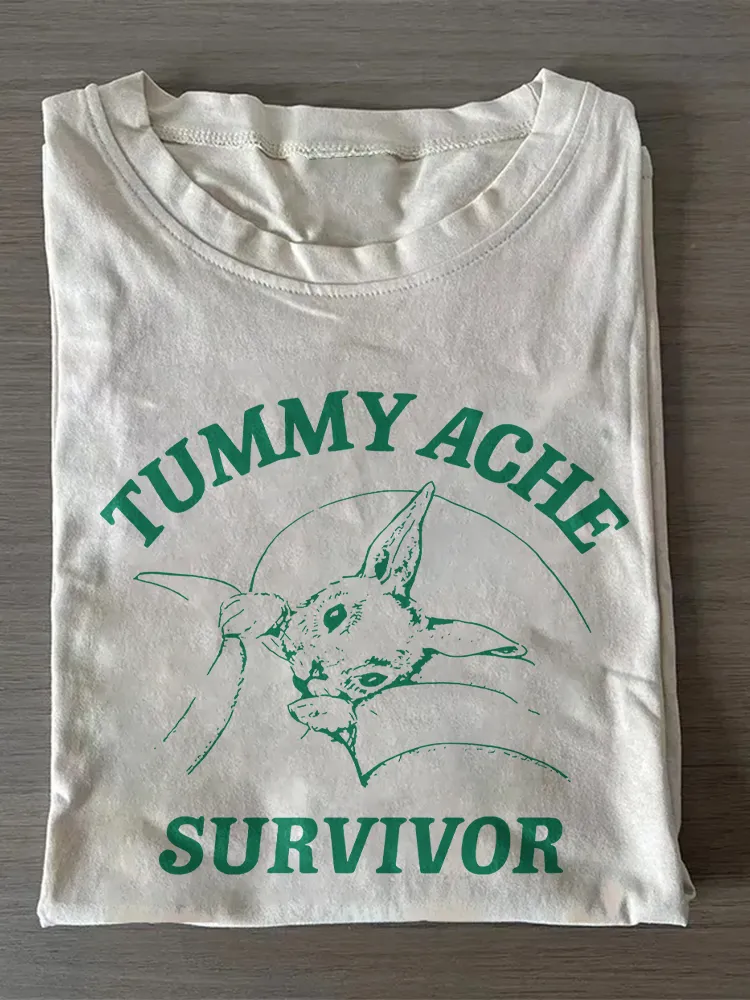 Tummy Ache Survivor Graphic T-Shirt