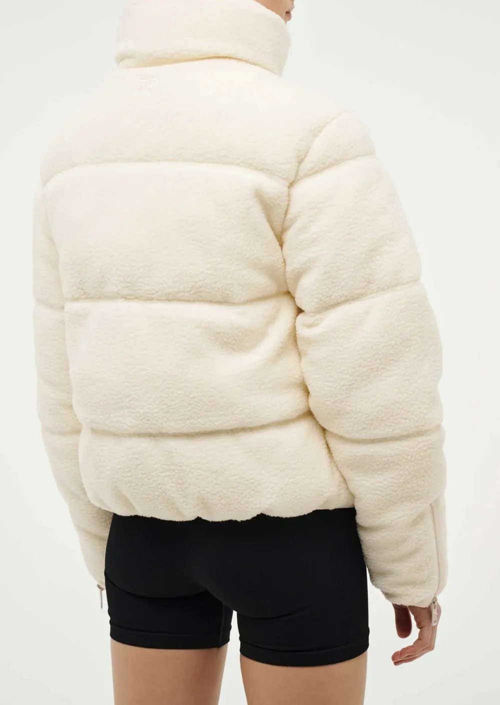 Puffy White Quilted Puffer Jacket