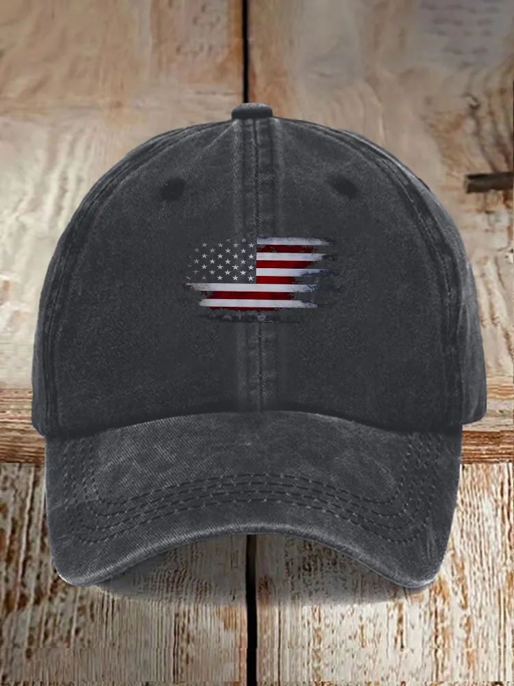 National Flag Print Baseball Caps