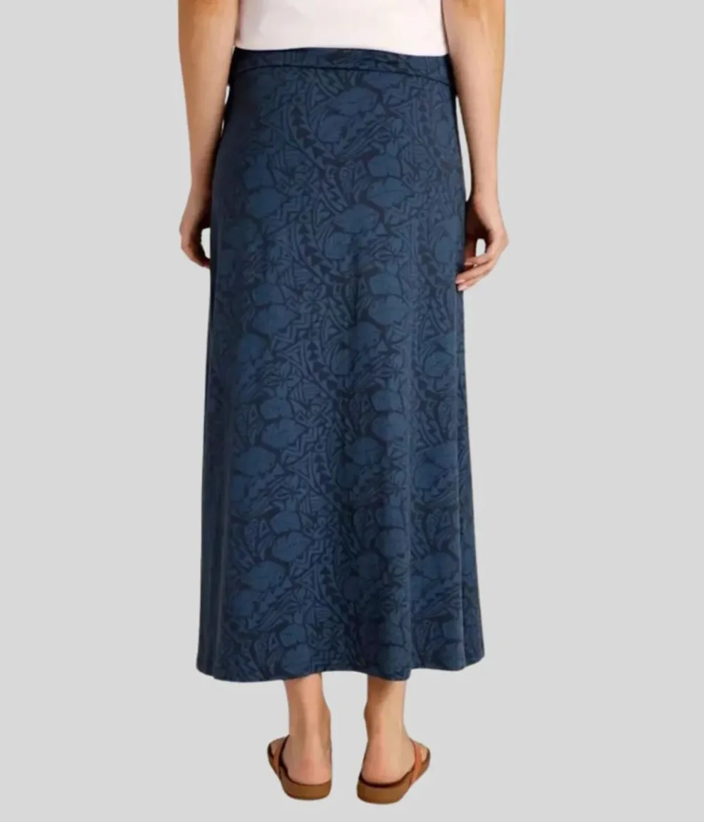 Navy Jersey Maxi Skirt