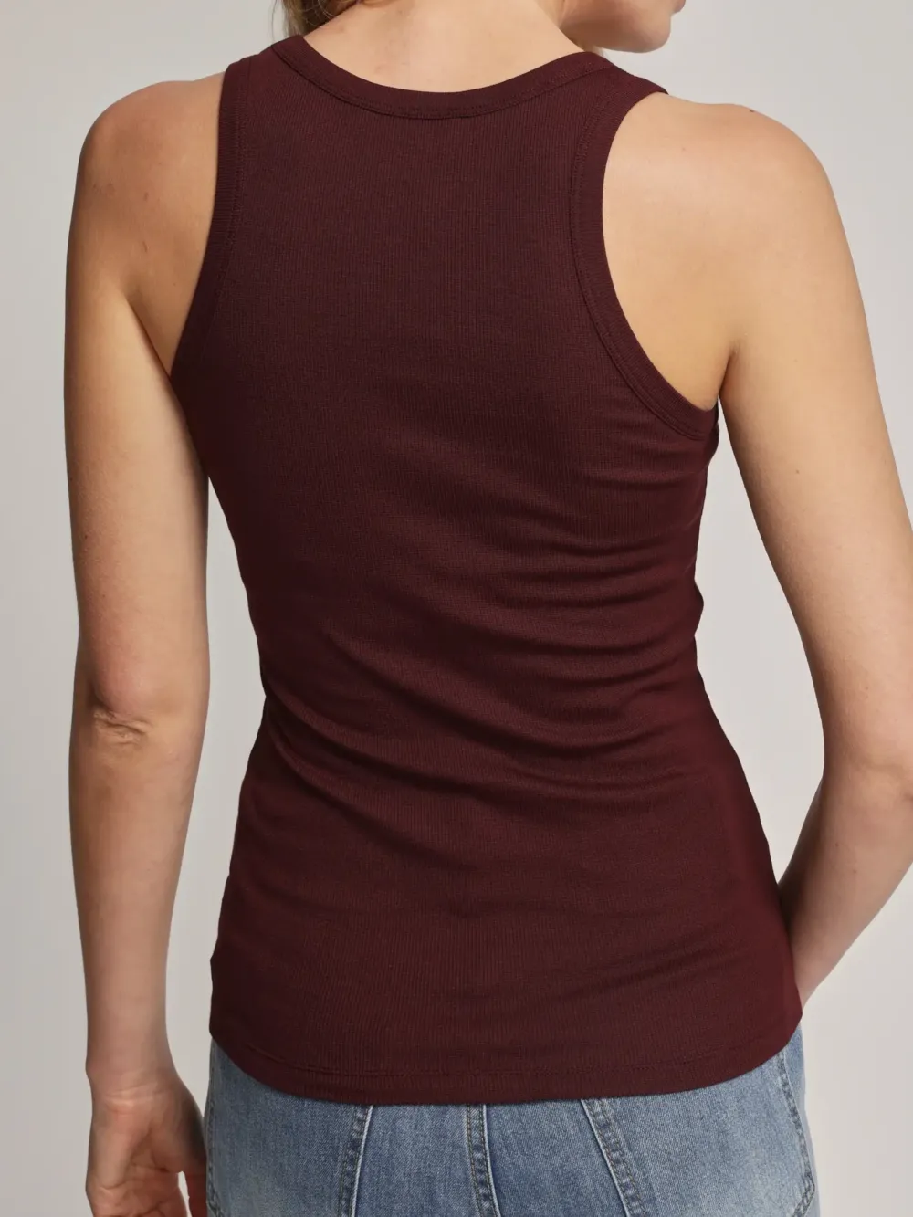 Multicolor Ribbed Tank
