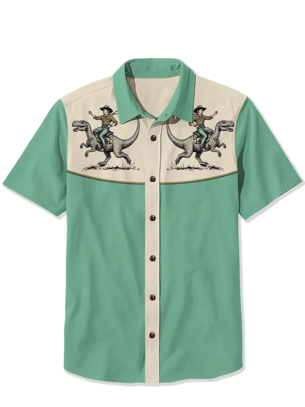 Cowboy Riding A Dinosaur Shirt