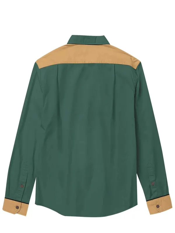 Men's Crocodile On The Grass Long Sleeves Shirt