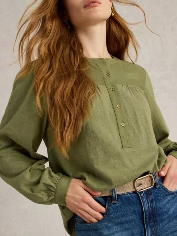 Long Sleeve Mix Shirt