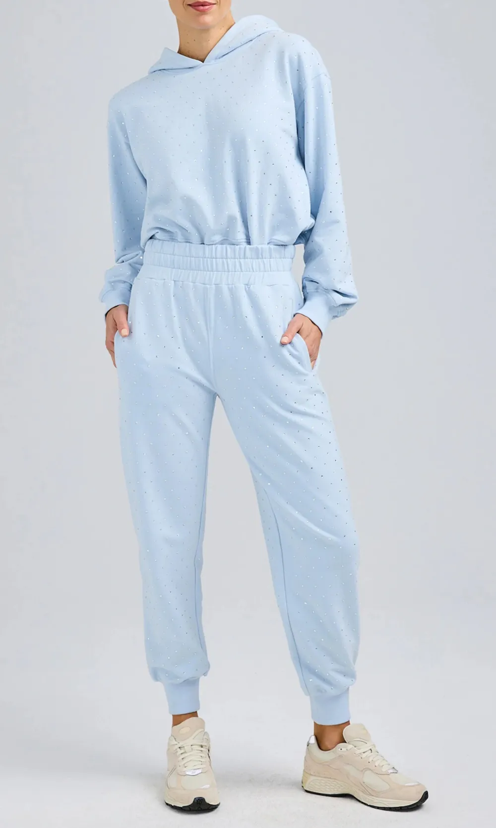 Light Blue Cuffed Trousers