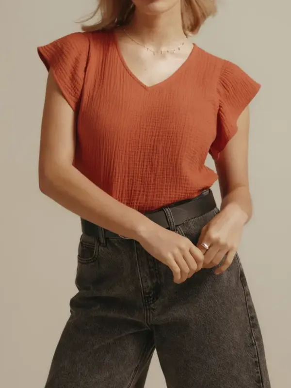 Elementary Frill Detail Blouse