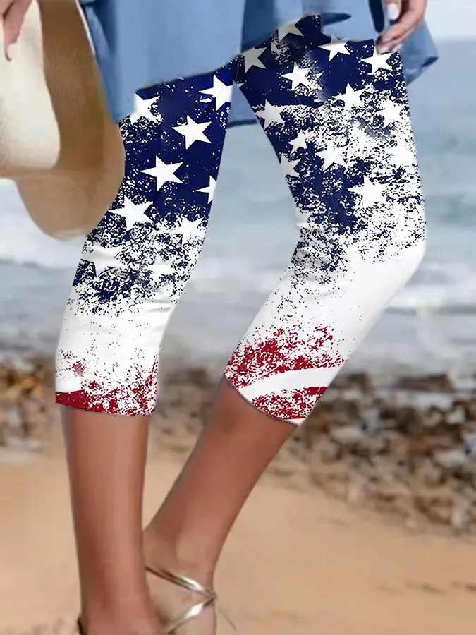 Woman'S Star Print Leggings