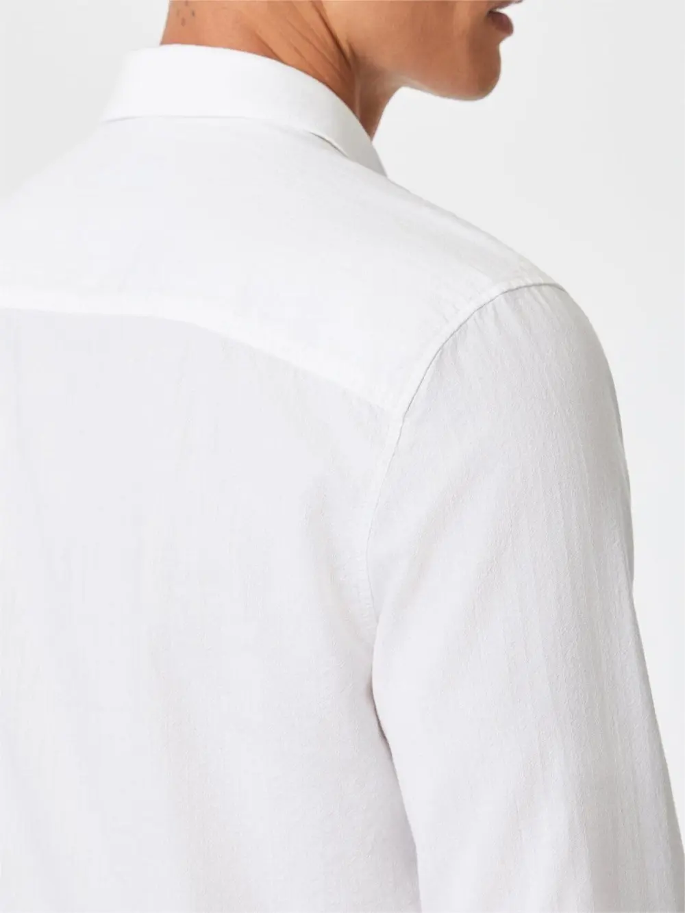 Classic White Button - Up Shirt for Men