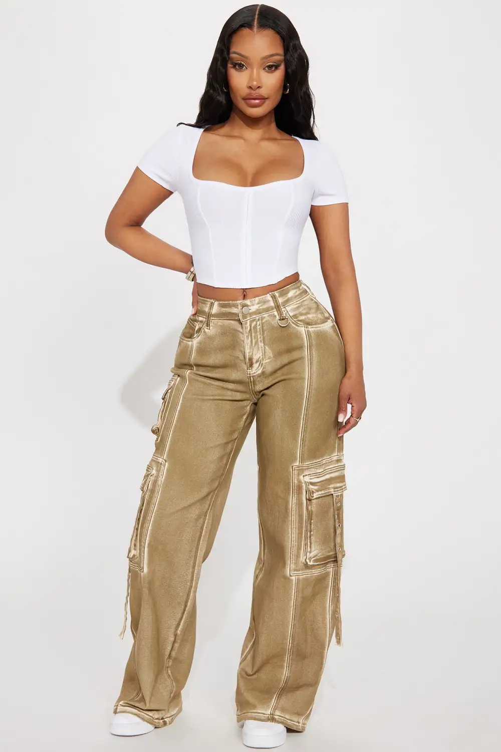 Chelsea Ribbed Top - White