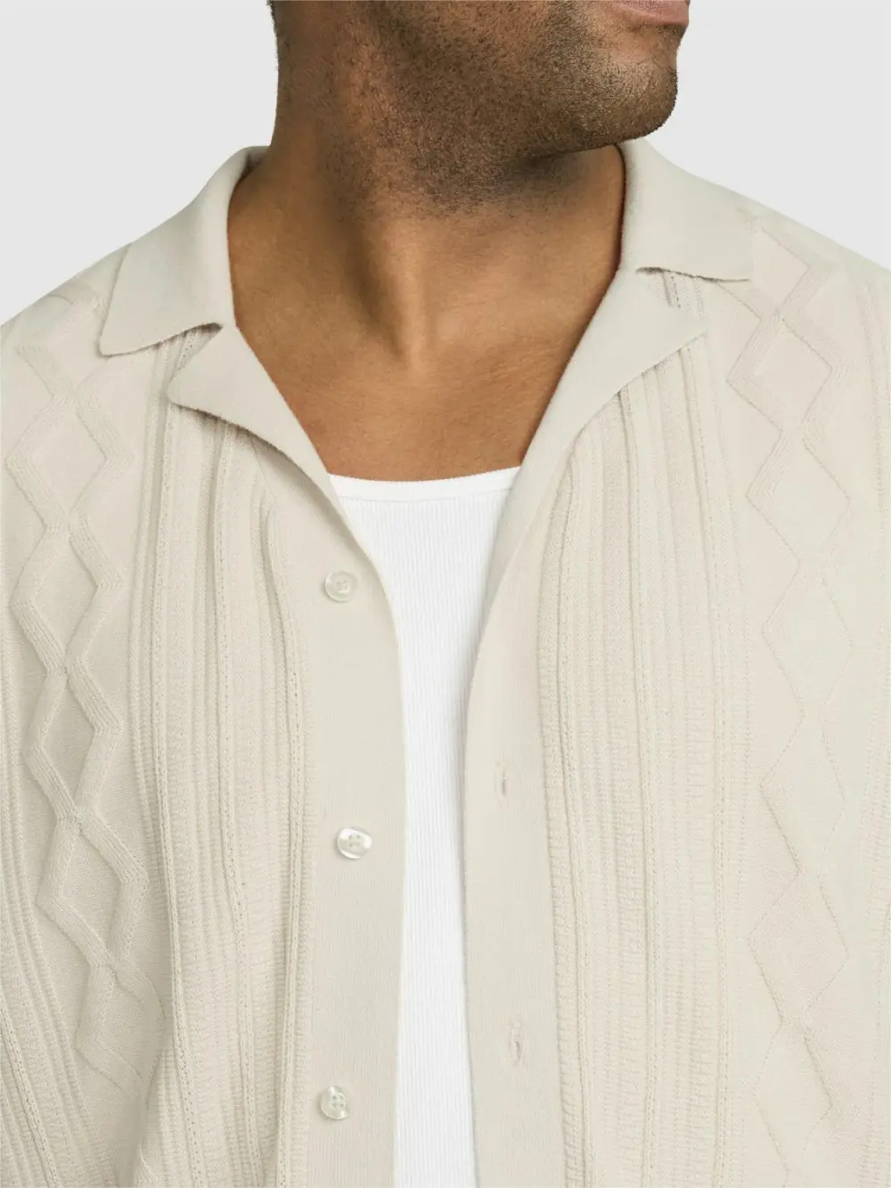 SHORT SLEEVE KNIT SHIRT
