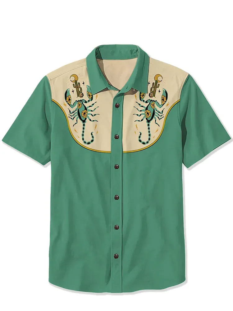 Western Cactus And Scorpions Shirt