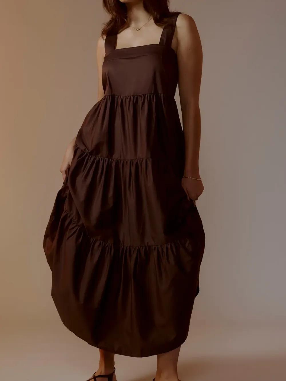 Chocolate Chip Tiered Dress