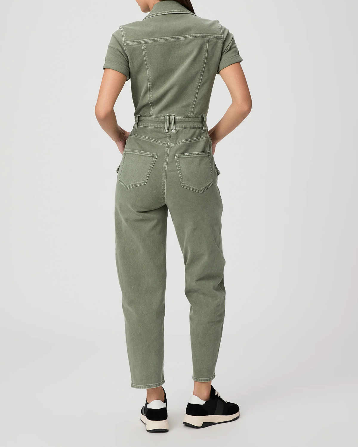 Olive Green Utility Style Jumpsuit